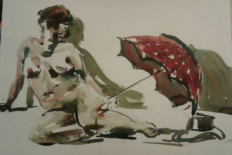 Croquis til salg kunstner Xenia Michaelsen