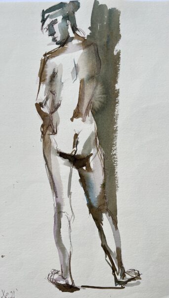 Croquis til salg kunstner Xenia Michaelsen