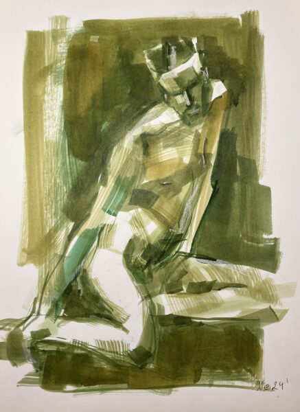 Croquis til salg kunstner Xenia Michaelsen