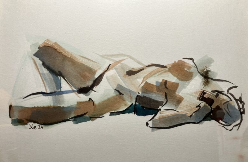 Croquis til salg kunstner Xenia Michaelsen