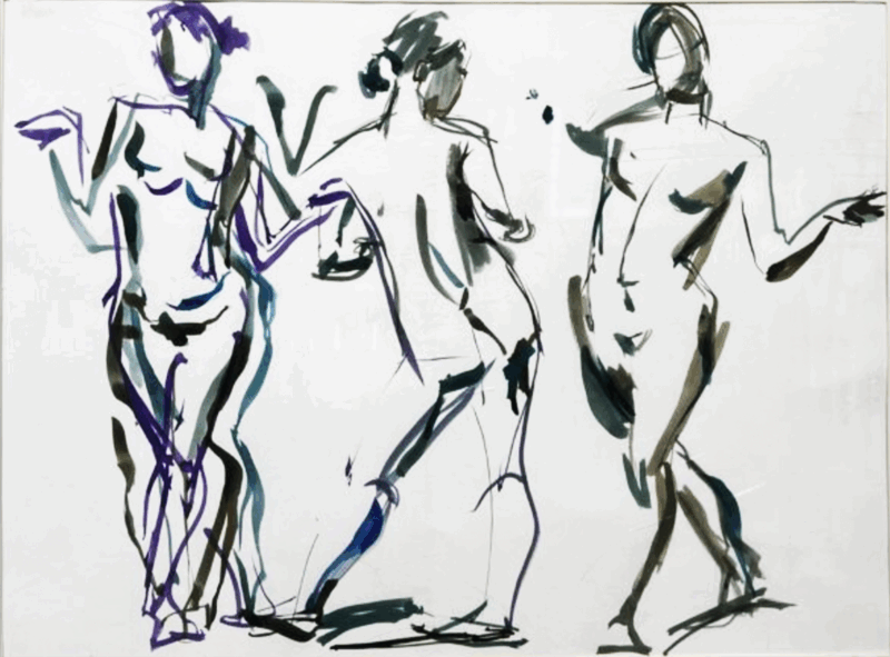 Croquis 3 kvinde kunstner Xenia Michaelsen