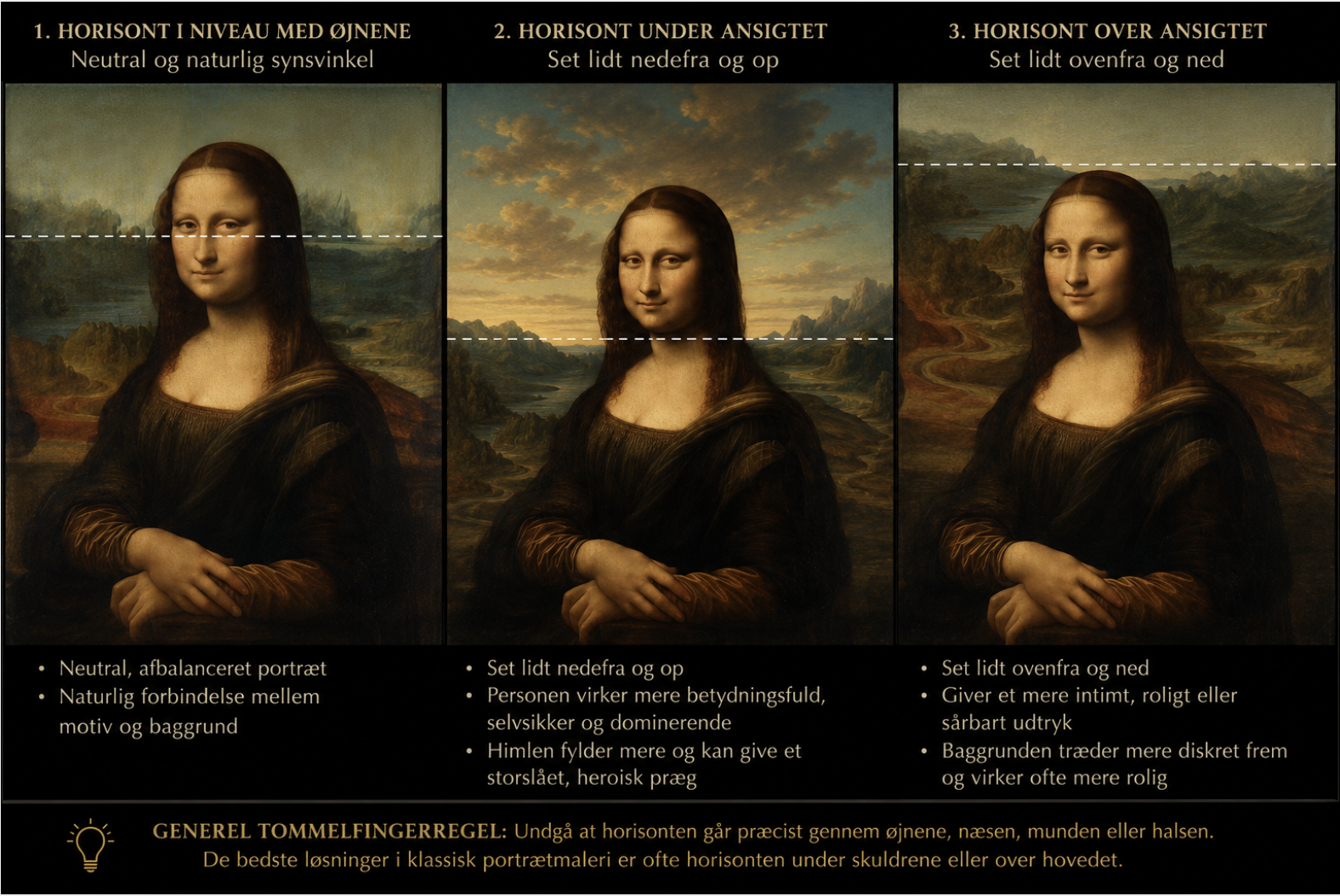 MonaLisa Kreativ tip Horisontniveau. Kunstner Xenia Michaelsen