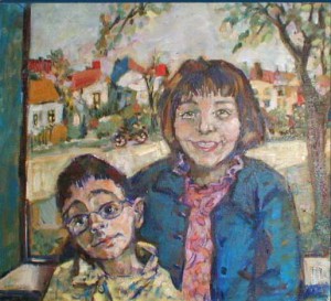 portrætmaleri som en unik kunstgave til bryllup, konfirmation, jubilæum osv. af børn, børnebørn og søskende