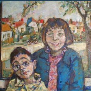 portrætmaleri af børn portrætmalerier ad dansk portrætmaler Xenia Michaelsen