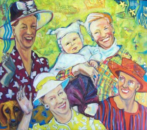 Portrætmaleri af Dronning Margrethe portrætmalerier ad dansk portrætmaler Xenia Michaelsen