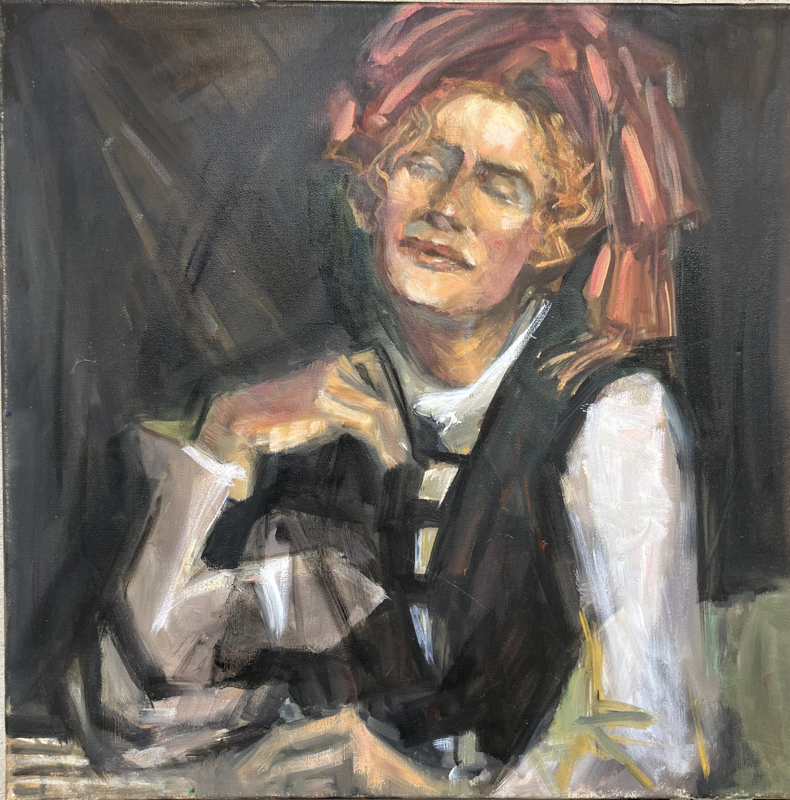 Kvinde med turban kunstner Xenia Michaelsen