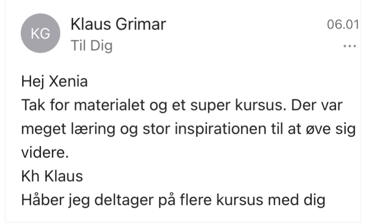 Anmeldelse Xenia Michaelsen